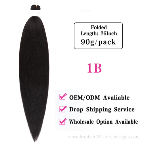 Free samples wholesale Hot Selling hair pre-streched pre stretched braiding hair
